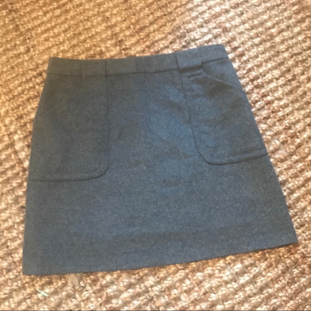 J. CREW Felted Wool Patch Pocket Mini Skirt